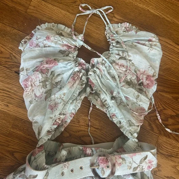 V. Chapman Cream Strapless Sundress for Weddings - Picture 3 of 10